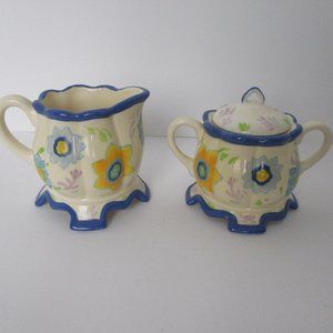 ceramic cream & sugar set
